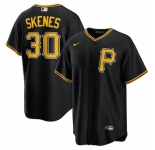 Men's Pittsburgh Pirates #30 Paul Skenes Nike Black Alternate Replica Player Jersey