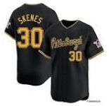 Mens Pittsburgh Pirates #30 Paul Skenes Nike Black Cool Base Jersey