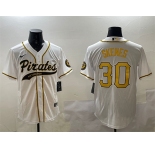Men's Pittsburgh Pirates #30 Paul Skenes White Cool Base Stitched Baseball Jersey