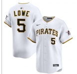 Mens Pittsburgh Pirates #5 Brandon Lowe Nike White Home Limited Jersey