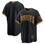 Men's Pittsburgh Pirates Blank Black 2026 City Connect Stadium Stitched Stitched Baseball Jersey