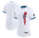 Men's Pittsburgh Pirates Blank Nike White 2021 MLB All-Star Authentic Jersey