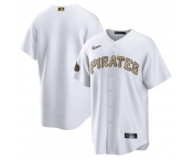 Men's Pittsburgh Pirates Blank White 2022 All-Star Cool Base Stitched Baseball Jersey