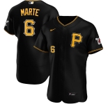 Pittsburgh Pirates #6 Starling Marte Men's Nike Black Alternate 2020 Authentic Player MLB Jersey