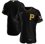 Pittsburgh Pirates Men's Nike Black Alternate 2020 Authentic Logo Team MLB Jersey
