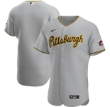 Pittsburgh Pirates Men's Nike Gray Road 2020 Authentic Team MLB Jersey
