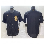 Men St Louis Cardinals Blank Black Cool Base Stitched Jersey