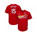 Men's Majestic St. Louis Cardinals #15 Randal Grichuk Replica Red Alternate Cool Base MLB Jersey