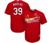 Men's Majestic St. Louis Cardinals #39 Miles Mikolas Replica Red Cool Base MLB Jersey
