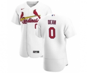 Men's Nike St. Louis Cardinals #0 Austin Dean White Home 2020 Authentic Player Baseball Jersey