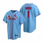 Men's Nike St. Louis Cardinals #1 Ozzie Smith Light Blue Alternate Stitched Baseball Jersey
