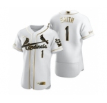 Men's Nike St. Louis Cardinals #1 Ozzie Smith White 2020 Authentic Golden Edition Baseball Jersey