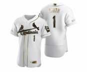 Men's Nike St. Louis Cardinals #1 Ozzie Smith White 2020 Authentic Golden Edition Baseball Jersey