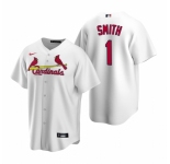 Men's Nike St. Louis Cardinals #1 Ozzie Smith White Home Stitched Baseball Jersey