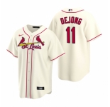 Men's Nike St. Louis Cardinals #11 Paul DeJong Cream Alternate Stitched Baseball Jersey