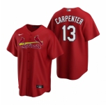 Men's Nike St. Louis Cardinals #13 Matt Carpenter Red Alternate Stitched Baseball Jersey