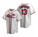 Men's Nike St. Louis Cardinals #13 Matt Carpenter White Cooperstown Collection Home Stitched Baseball Jersey