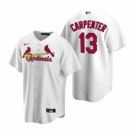 Men's Nike St. Louis Cardinals #13 Matt Carpenter White Home Stitched Baseball Jersey