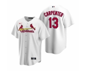 Men's Nike St. Louis Cardinals #13 Matt Carpenter White Home Stitched Baseball Jersey