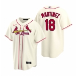 Men's Nike St. Louis Cardinals #18 Carlos Martinez Gray Road Stitched Baseball Jersey
