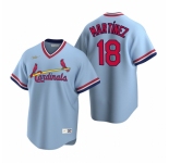 Men's Nike St. Louis Cardinals #18 Carlos Martinez Light Blue Cooperstown Collection Road Stitched Baseball Jersey