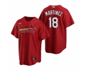 Men's Nike St. Louis Cardinals #18 Carlos Martinez Red Alternate Stitched Baseball Jersey