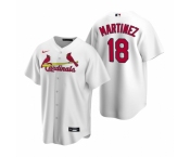 Men's Nike St. Louis Cardinals #18 Carlos Martinez White Home Stitched Baseball Jersey