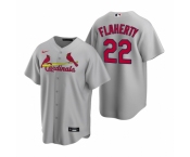 Men's Nike St. Louis Cardinals #22 Jack Flaherty Gray Road Stitched Baseball Jersey