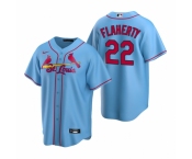 Men's Nike St. Louis Cardinals #22 Jack Flaherty Light Blue Alternate Stitched Baseball Jersey