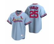 Men's Nike St. Louis Cardinals #25 Dexter Fowler Light Blue Cooperstown Collection Road Stitched Baseball Jersey