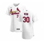 Men's Nike St. Louis Cardinals #30 Tyler Webb White Home 2020 Authentic Player Baseball Jersey