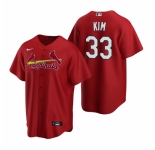 Men's Nike St. Louis Cardinals #33 Kwang-hyun Kim Red Alternate Stitched Baseball Jersey