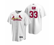 Men's Nike St. Louis Cardinals #33 Kwang-hyun Kim White Home Stitched Baseball Jersey