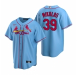 Men's Nike St. Louis Cardinals #39 Miles Mikolas Light Blue Alternate Stitched Baseball Jersey