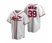 Men's Nike St. Louis Cardinals #39 Miles Mikolas White Cooperstown Collection Home Stitched Baseball Jersey