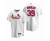 Men's Nike St. Louis Cardinals #39 Miles Mikolas White Home Stitched Baseball Jersey