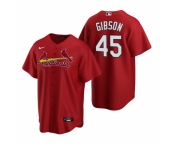 Men's Nike St. Louis Cardinals #45 Bob Gibson Red Alternate Stitched Baseball Jersey