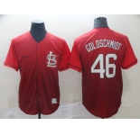 Men's Nike St. Louis Cardinals #46 Goldschmidt Red Drift Fashion MLB Jersey