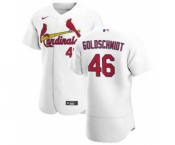 Men's Nike St. Louis Cardinals #46 Paul Goldschmidt White Home 2020 Authentic Player Baseball Jersey