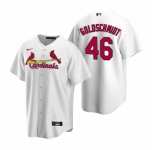 Men's Nike St. Louis Cardinals #46 Paul Goldschmidt White Home Stitched Baseball Jersey