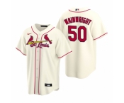Men's Nike St. Louis Cardinals #50 Adam Wainwright Cream Alternate Stitched Baseball Jersey