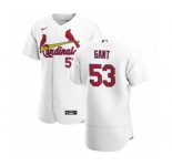 Men's Nike St. Louis Cardinals #53 John Gant White Home 2020 Authentic Player Baseball Jersey