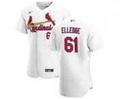Men's Nike St. Louis Cardinals #61 Seth Elledge White Home 2020 Authentic Player Baseball Jersey