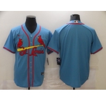 Men's Nike St. Louis Cardinals Blank Blue Cool Base Home Stitched Baseball Jersey