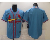Men's Nike St. Louis Cardinals Blank Blue Cool Base Home Stitched Baseball Jersey