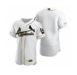 Men's Nike St. Louis Cardinals Blank White 2020 Authentic Golden Edition Baseball Jersey