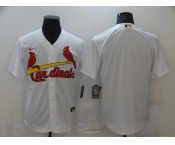 Men's Nike St. Louis Cardinals Blank White Cool Base Home Stitched Baseball Jersey