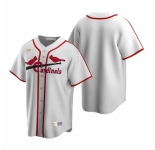 Men's Nike St. Louis Cardinals Blank White Cooperstown Collection Home Stitched Baseball Jersey