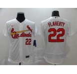 Men's Nike St. Louis Cardinals#22 Jack Flaherty White Flex Base Home Stitched Baseball Jersey