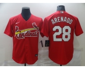 Men's Nike St. Louis Cardinals#28 Nolan Arenado Red Cool Base Home Stitched Baseball Jersey
